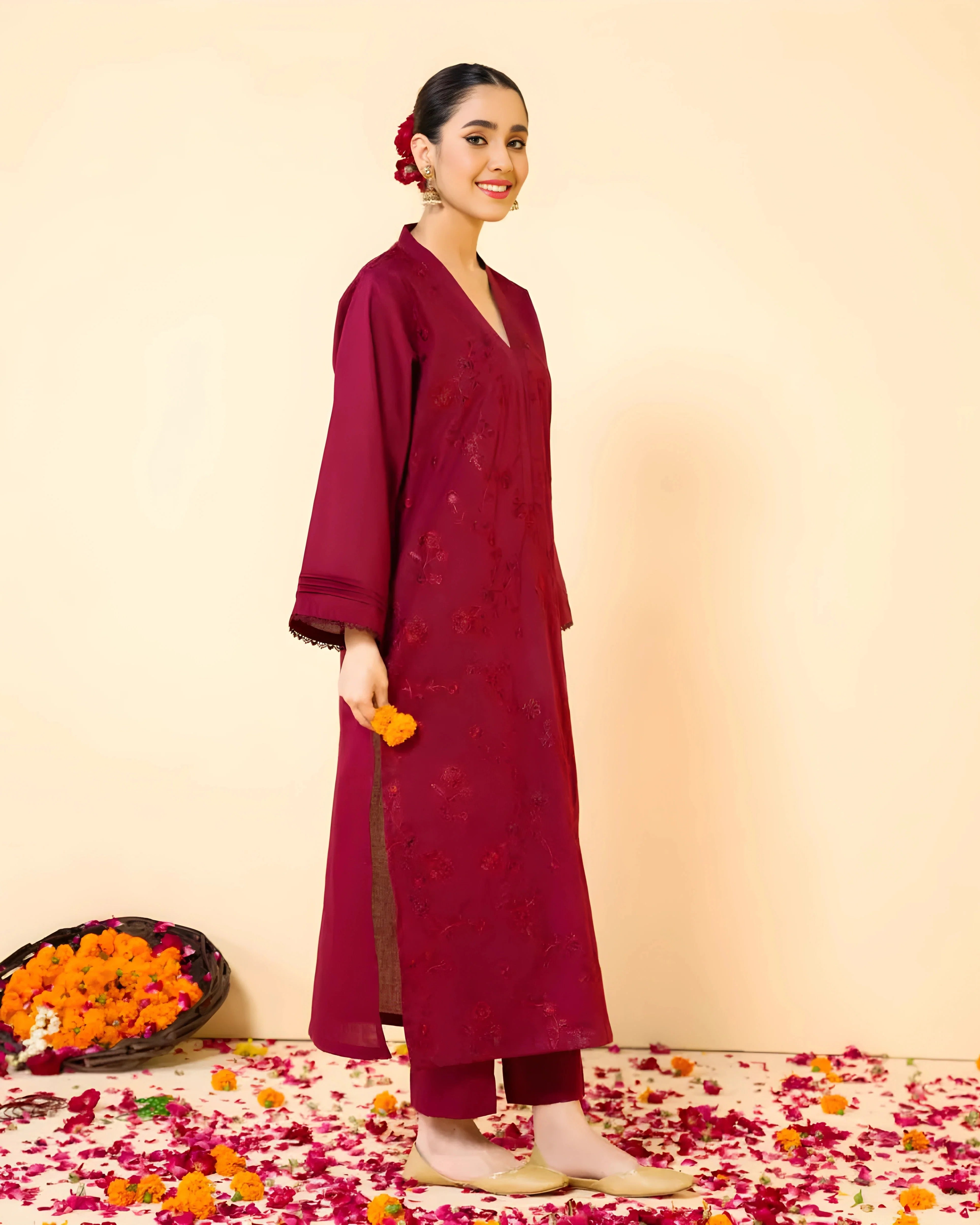 Cherry Blossom 2PCs Stitched