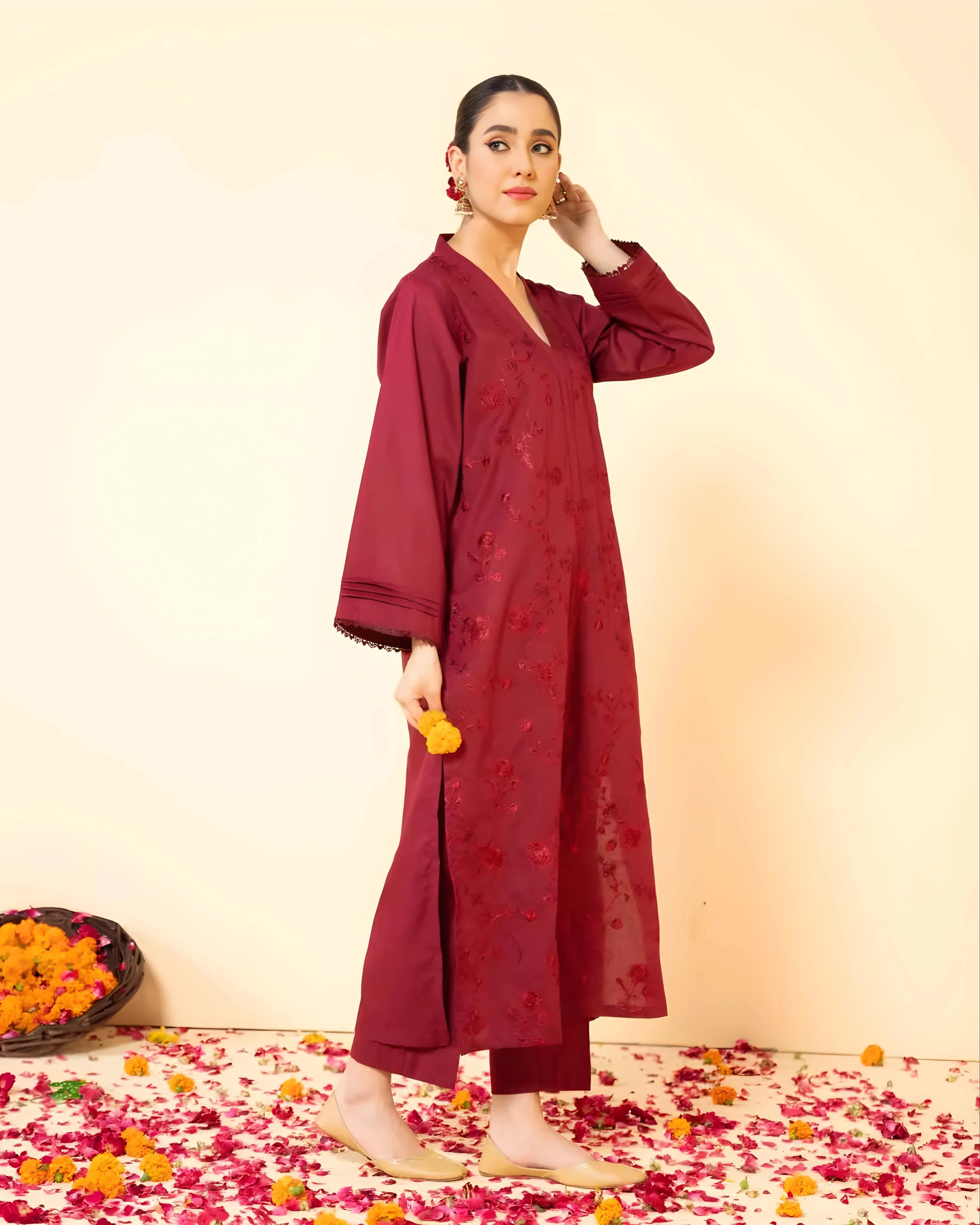 Cherry Blossom 2PCs Stitched