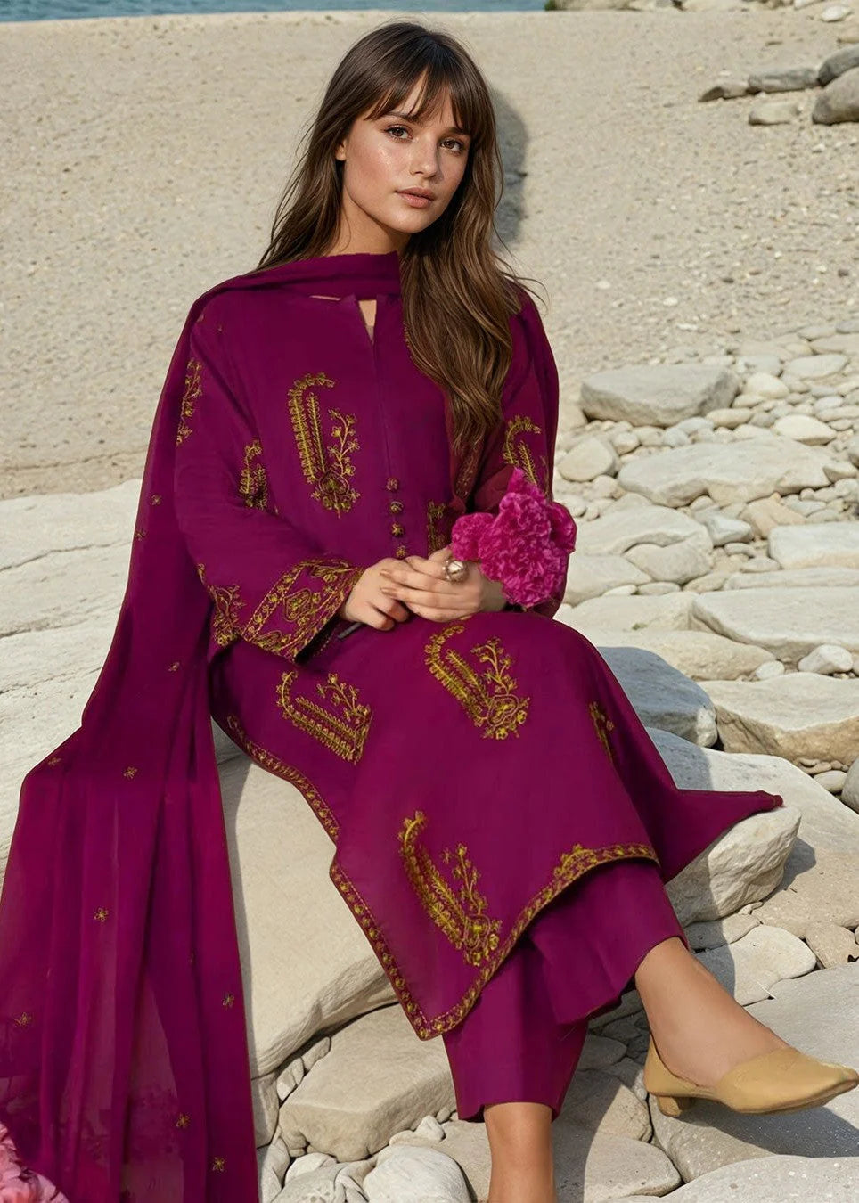 Grape Whisper 2PCs Stitched